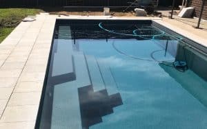 Formal Center Steps Fiberglass Pool